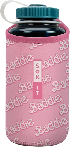 Vista 78 de Sok It BotlSok Funda para botella de agua con cubierta de neopreno aislante (Floral abstracto, se ajusta a CamelBak o Nalgene de 12 onzas)