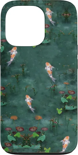 Vista 10 de Emerald Green Majestic Zen Water Garden Japanese Koi Fish Case for iPhone 17