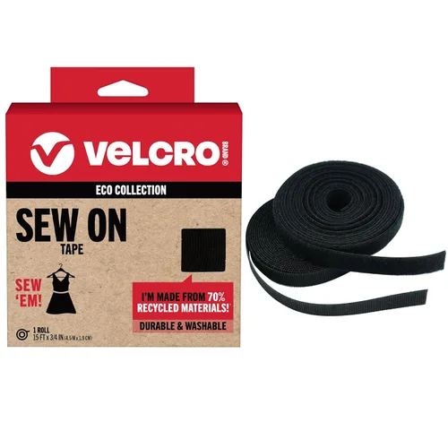 Vista 12 de Velcro Brand ECO Collection Cintas, Tiras de Resistencia Industrial 3 pulgadas x 1 3/4 pulgadas, Materiales Sostenibles 40% Reciclados, 2