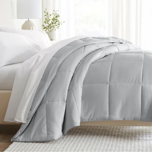 Vista 38 de Juego de colcha individual de Linen Market (2 piezas): lleva el lujo a casa con nuestros edredones alternativos de plumón suaves y ligeros
