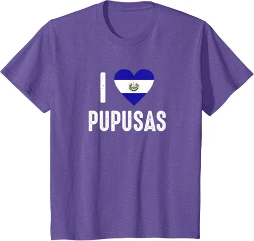 Vista 40 de Camiseta I Love Pupusa from El Salvador