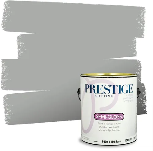 Vista 157 de PRESTIGE Paints - Pintura interior e imprimación en uno, 1 galón, cáscara de huevo, pimienta envejecida