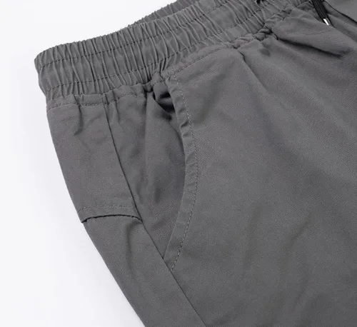 Vista 3 de LOKTARC - Pantalones de chándal con cordón para niños, diseño de camuflaje