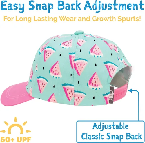 Vista 3 de JAN & JUL Gorra de béisbol de algodón 50+UPF (bebé, niño, niños)