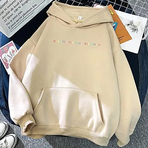 Vista 2 de Sudadera unisex con capucha para tratar a la gente con la amabilidad