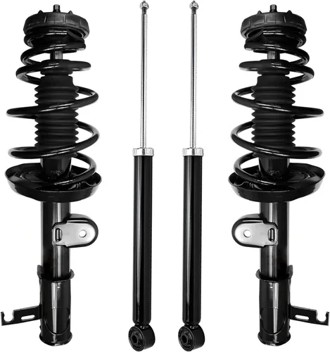 Vista 31 de Detroit Axle - Kit de amortiguadores de 4 puntales para Ford Escape 14-19, 2 puntales delanteros con resorte helicoidal 2 amortiguadores traseros