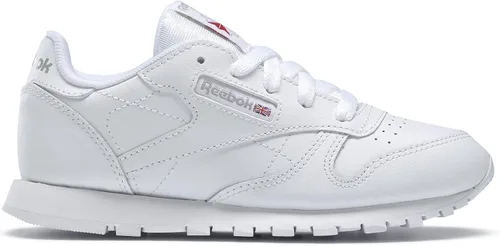 Vista 2 de Reebok Tenis clásicos unisex de cuero para niños, Claro