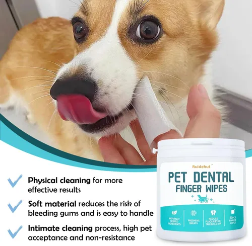 Vista 6 de Toallitas dentales para mascotas (50 unidades)