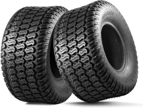 Vista 17 de MaxAuto Fox V2 - Juego de neumáticos para cortacésped (15x6.00-6), Reemplazo de neumático 15x6x6nhs para cortacésped, Tractor de jardín, Neumático