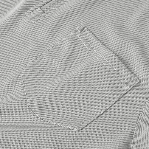 Vista 4 de BASUDAM Polo con cremallera para hombre, de secado rápido, manga corta, atlético, al aire libre, con bolsillo