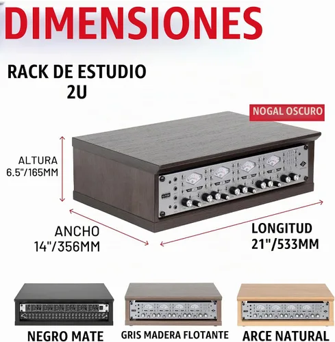 Vista 6 de Gator Frameworks Serie de Muebles Elite 2U Estante de Estudio de Escritorio de Madera en Acabado Negro Estándar (GFW-ELITERK-2U-BLK)