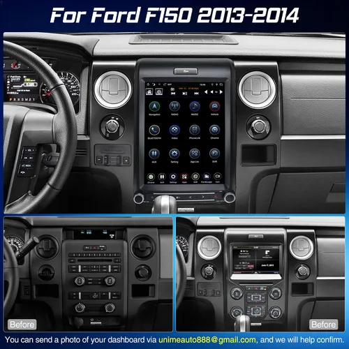 Vista 2 de LINKSWELL T-Style 12.1″ Radio de pantalla táctil para Ford F150 2013-2014