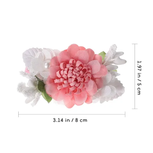 Vista 3 de Beaupretty 9 pinzas para el pelo de flores simuladas con diseño floral, accesorios de estilo bohemio para mujeres y niñas, fiesta diaria en la playa