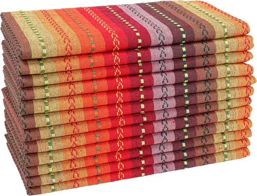 Vista 12 de Hausattire Servilletas reutilizables lavables 100% algodón de 18 x 18 pulgadas, servilletas de mesa para Acción de Gracias, Navidad, otoño