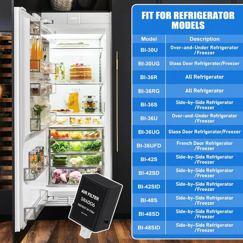 Vista 3 de 7007067 7042798 Reemplazo del cartucho de purificación de aire del refrigerador para refrigeradores sub-cero, reemplazo de filtros de aire 7007067