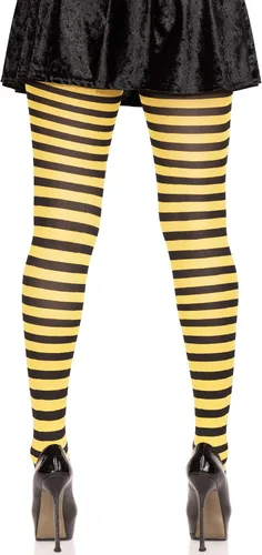 Vista 2 de Leg Avenue - Mallas de nailon rayadas para mujer
