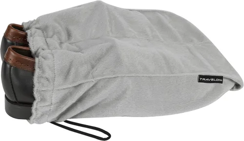 Vista 3 de Travelon Juego de 2 bolsas de zapatos, Gris, talla única