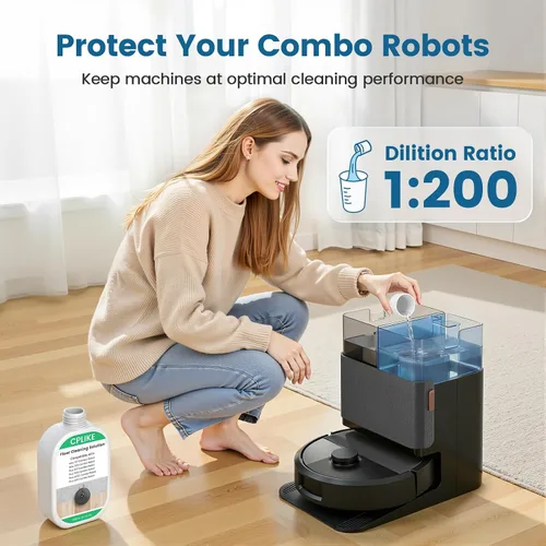 Vista 7 de CPLIKE Paquete de 4 soluciones de limpieza de suelos compatibles con robots combinados Roomba Plus 405/4020 / 505/507 Max 705/707, concentrado
