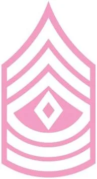 Vista 9 de E-8 Primer corte sargento Rank US Army – Adhesivo – Die 1sg or-8, Azul