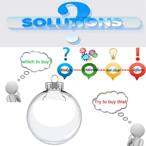 Vista 4 de Adornos de plástico transparente de 3.15 pulgadas, bolas de Navidad, adornos transparentes rellenables para manualidades, 24