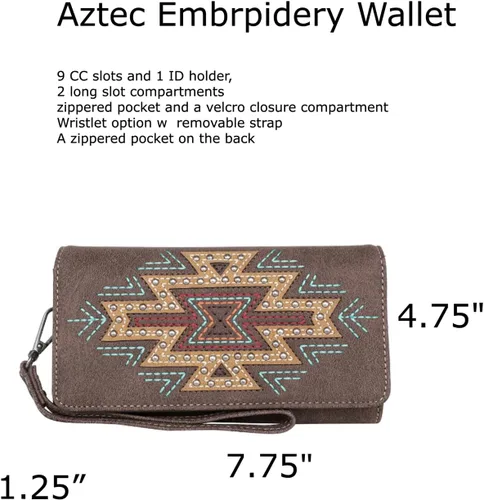 Vista 2 de Montana West - Cartera de mano para mujer, diseño de acordeón