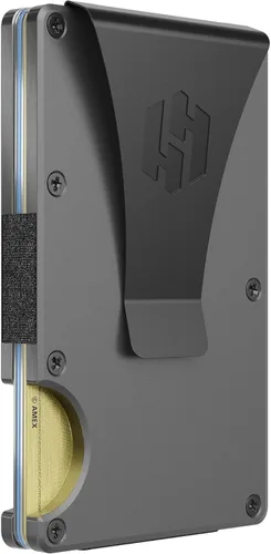 Vista 12 de Hayvenhurst Cartera para hombre – Cartera para hombre de diseño reinventado – Funda delgada, minimalista y sin costuras, bloquea escáneres RFID