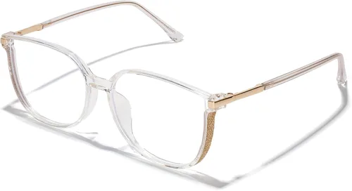 Vista 7 de ZanyLen Vintage Cat-eye Blue Light Blocking Glasses for Women, Lightweight TR90 Fashion Eyeglasses