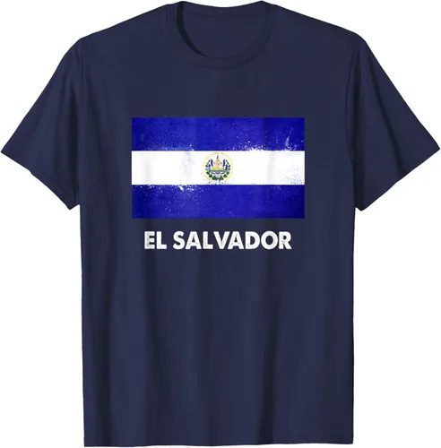 Vista 60 de Camiseta de la bandera de El Salvador Camiseta salvadoreña