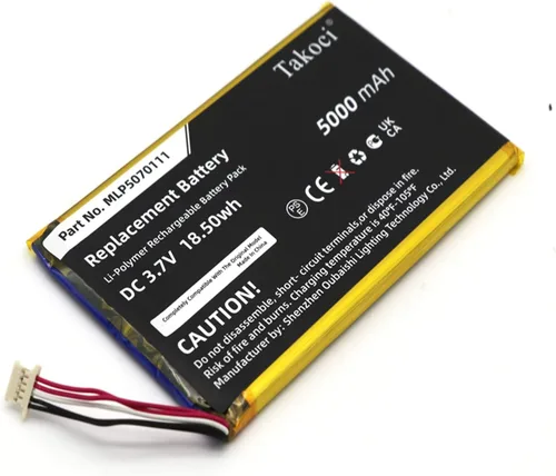 Vista 3 de Batería de escáner de diagnóstico de 5000 mAh, compatible con Autel MaxiSys Mini, MS905, MK808BT, MK808TS, DS808, compatible con parte no MLP5070111