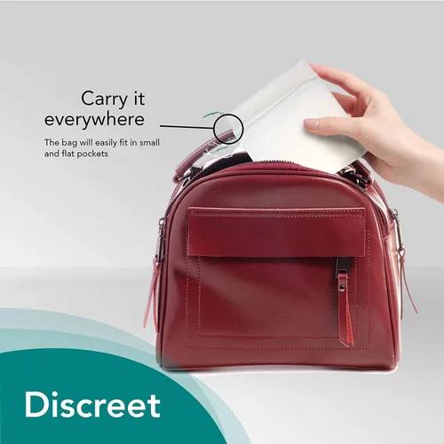 Vista 8 de Bolsa para vómito Carebag con almohadilla súperabsorbente (Caja de 20 bolsas), CLEANIS VOMIT BAG, 1, 1