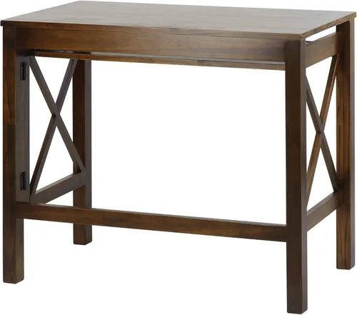 Vista 18 de Casual Home Montego - Escritorio plegable con bandeja extraíble, color espresso
