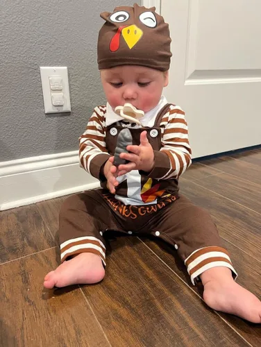 Vista 2 de Gakizon Trajes de Halloween para bebé, divertidos trajes de payaso pirata, ropa de Halloween para bebés, ropa de otoño e invierno