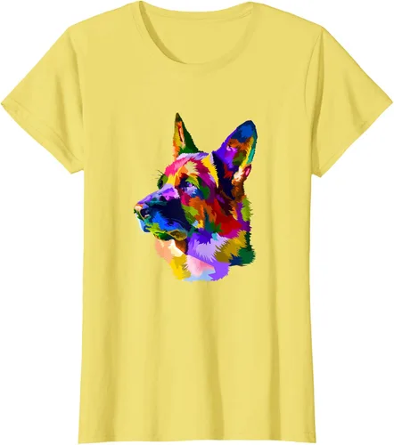 Vista 41 de Camiseta para dueño de perro de pastor alemán, Negro