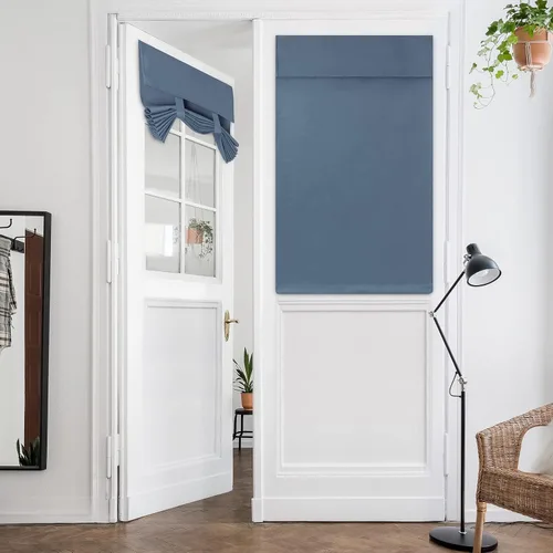 Vista 49 de HOMEIDEAS Cortinas Opacas para Aula para Puerta Principal, Cubierta de Ventana de Puerta de Aula, Persianas de Privacidad con Aislamiento Térmico