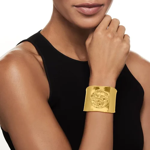 Vista 2 de Ross-Simons Brazalete italiano de oro de 18 quilates sobre "Mouth of Truth