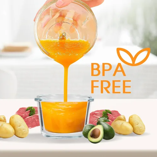Vista 7 de Fabricante de Alimentos para Bebés y Procesador de Alimentos, Mezclador de Alimentos para Bebés Actualizado de 14-en-1, Fabricante de Puré
