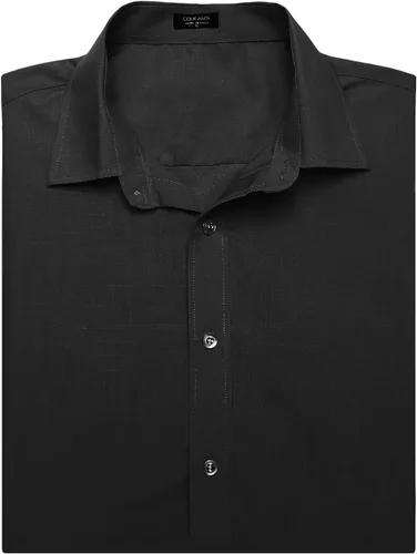 Vista 6 de COOFANDY Camisas de vestir para hombre, sin arrugas, manga corta, casual, con botones