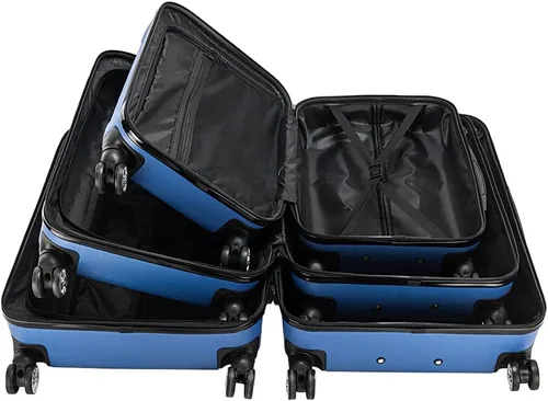 Vista 46 de Juego de equipaje de 3 piezas – Maletas con ruedas giratorias multidireccionales – Bolsa de viaje Maleta ABS con bloqueo TSA – Maletas de carcasa