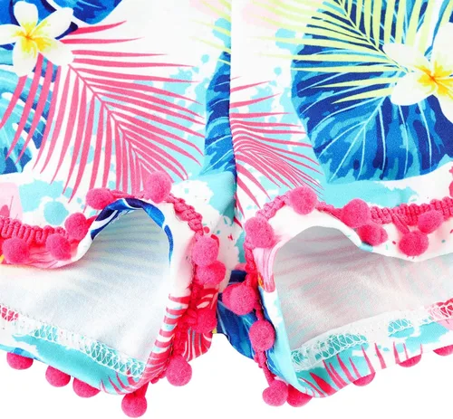 Vista 30 de UNICOMIDEA 6M-3T Traje sin espalda para bebé niña traje mameluco con diadema