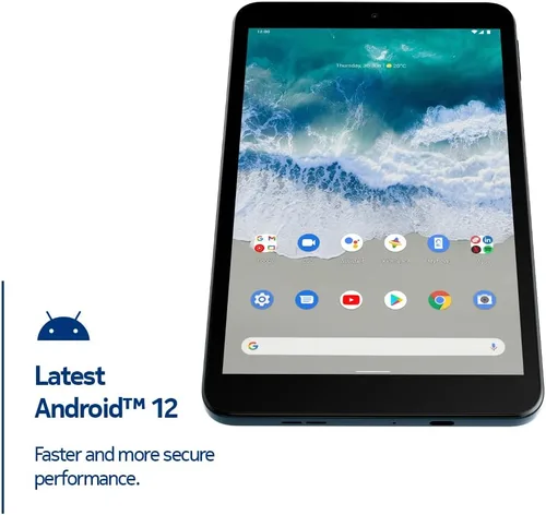 Vista 7 de Nokia T10 Android 12 Pantalla de 8 pulgadas Tablet Versión de EE. UU. 4/64 GB Cámara de 8 MP Azul océano Android 12, pantalla HD+