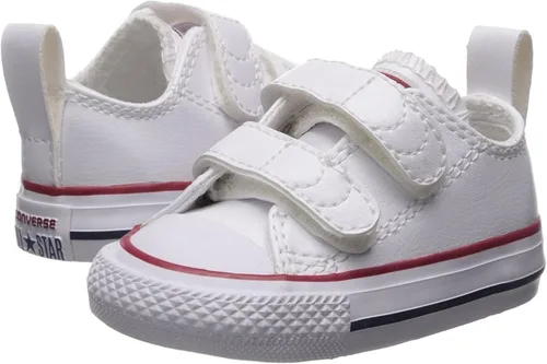 Vista 8 de Converse Chuck Taylor All Star 2v Tenis de cuero bajas para niños