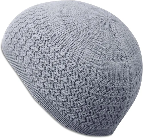 Vista 3 de Gorras transpirables de calavera para hombres y mujeres de punto en zigzag
