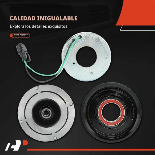 Vista 5 de A-Premium Kit de embrague de compresor de aire acondicionado compatible con Ford