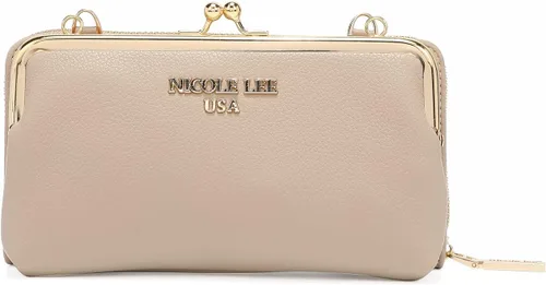 Vista 2 de DESTINY BY NICOLE LEE Cartera cruzada de cuero ecológico correa desmontable ajustable para mujer