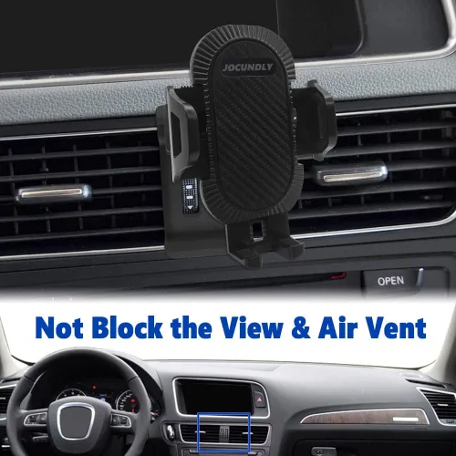 Vista 4 de Soporte de teléfono de coche para Audi Q5 SQ5 2010-2017 [compatible con funda gruesa] Soporte de teléfono celular, soporte de navegación celular