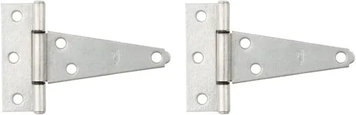 Vista 3 de National Hardware N129-346 V286 Bisagras en T extra pesadas en galvanizado, paquete de 2