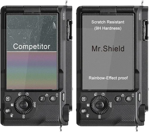 Vista 4 de Mr.Shield [Paquete de 3] Protector de pantalla para cámara Sony Alpha ZV-E1 [vidrio templado] [vidrio japonés con dureza 9H] Protector de pantalla