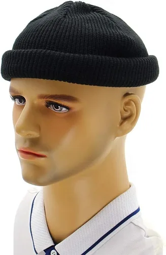 Vista 9 de Gorro de pescador, gorro de arrastrero, diseño de marinero, gorro corto unisex