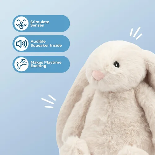Vista 2 de Best Pet Supplies Juguetes chirriantes para perros con tela suave y duradera para mascotas pequeñas, medianas y grandes, juguete interactivo