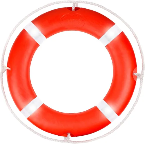 Vista 11 de Anillo salvavidas para la seguridad de la navegación, anillos de seguridad para barcos de 23 y 28 pulgadas con tira reflectante y líneas de agarre